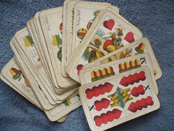 Retro Vintage Reklám Magyar Kártya Pakli Dohány és Ajándékbolt Vállalat