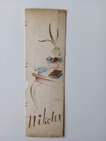 ZA605.2 NIKOTEX  Kolozsvár - Piatnik - könyvjelző Új Idők  cigaretta, dohány tabak  1930's
