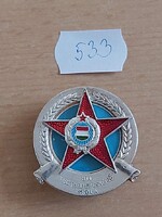 BM TISZTHELYETTESKÉPZŐ ISKOLA JELVÉNYE 533.
