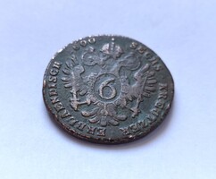 II. Ferenc 6 Krajcár 1800 S.