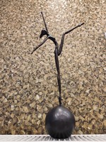Art-deco bronz balettos
