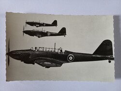 Régi képeslap Royal Air Force "Fairey Battle"
