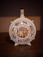 Hollóházi porcelán kulacs, 19,5 cm. Hibátlan. Jelzett.