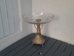 Huge silver plated marked aufsatz offering centerpiece argentor