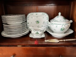 Extrém ritka Gebrüder Haidinger Elbogen) étkészlet