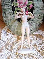 Aelteste Volkstedter Porzellánmanufaktura nagyon ritka bikinis lány