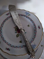Jelzett olasz 800 ezüst nyeles torta vagy halas szervírozó kés