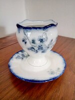 Pirkenhammer porcelán szószos tálka kék-fehér
