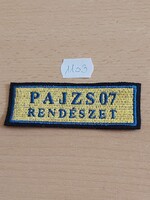 PAJZS07 RENDÉSZET FELVARRÓ 1103.