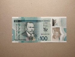 Jamaika - 100 Dollár 2022 UNC polimer
