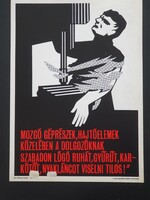 Balesetvédelmi plakát