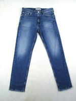 EREDETI TOMMY HILFIGER DAD JEAN STRAIGHT (W30 / L34) FÉRFI ZSEB ÉS SZÁR KOPTATOTT SZTRECCSES FARMER