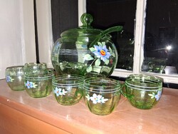 Ritka Cseh uránüveg bólés készlet