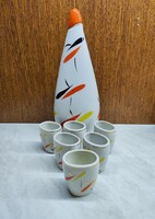 Rövid italos porcelán készlet