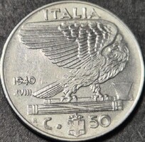 Olaszország 50 Centesimi, 1940., mágneses