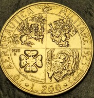 Olaszország 200 Líra, 1993., 70 éves a katonai repülés
