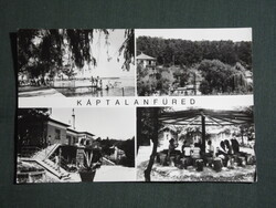Képeslap,Káptalanfüred,Balatonalmádi,mozaik,üdülő,szálló,tábor,strand látkép,részlet, 1976-