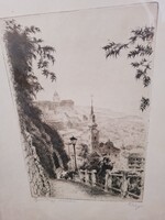 Tichy Kálmán (1888-1968) Gellérthegyi Meredek,Budapest