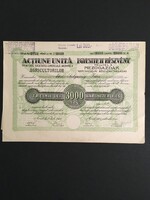 Románia / Arad Mezőgazdák Kereskedelmi Részvénytársaság Részvény 1923.