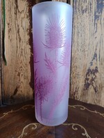 Savmaratott üveg váza carduus mintával x