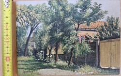 Gazdag József - Hódmezővásárhely Damjanich u. 64. II. Valika háza olajfestmény