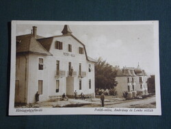 Képeslap,Hévíz gyógyfürdő,Petőfi villa, Andrássy és Lenke villa látkép,Novitas Bp. kiadás,1929-