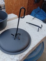 Öntöttvas Dutch oven Grill bbq  lábasokhoz edény fedő leszedő leemelő emelő vas