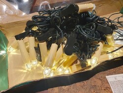 Kifejezetten igényes hibátlan 24db-os led gyertyás karácsonyi izzósor fényfűzér égősor