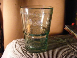 Vintage eredeti  Bacardi dombornyomott  zöld üveg pohár