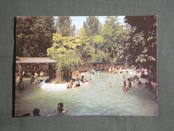 Képeslap,Komárom,Stradfürdő,medence látkép,részlet ,1983-