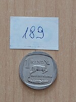 DÉL-AFRIKA 1 RAND 2003 Nikkellel bevont sárgaréz, Antilop  189