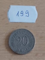 SZERB KIRÁLYSÁG 20 PARA 1912  Réz-nikkel   199