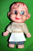 Antik babaházas játék figura baba boltos inas legény plasztik 10 cm állapot a képek szerint