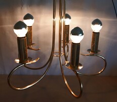 Kolarz Copper- Chrome Ceiling Lamp HOLLYWOOD REGENCY