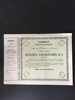 Hungária Nagyszálló Részvénytársaság Részvény 1946.