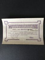 Dorog Községi Sajtóvállalat Részvénytársaság Részvényutalvány 1923.