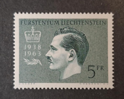 1963. LIECHTENSTEIN - Ferenc József herceg. - Önálló érték - postatiszta -kat.ár 5 € (V-459.)