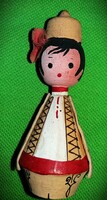 Régi babaházas CCCP orosz fiú baba fa bábú fa figura 10 cm állapot a képek szerint