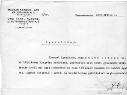 Levél: Pestszenterzsébet, 1939.