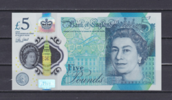 5 GBP ANGOL FONT - UNC bankjegy