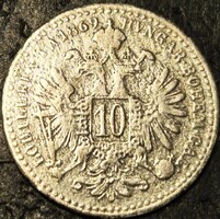 Ausztria 10 Krajcár, 1869.