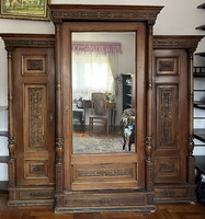 Ónémet tükrös gardróbszekrény