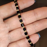 14k sárga arany órakísérő karkötő Unisex
