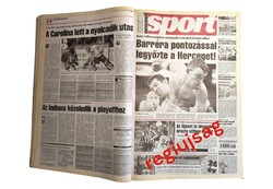 2001 június 22  /  nemzeti sport  /  SZÜLETÉSNAPRA :-) Eredeti, régi ÚJSÁG Ssz.:  27083