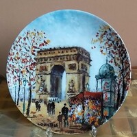 Luis Dali festményével díszített LIMOGES francia porcelán tányér
