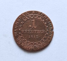 I. Ferenc 1 Kreutzer / Krajcár 1812 S.