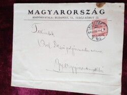 D205254 Levélboríték - Magyarország  kh. Bp. 1914 - Tek. Orel Dezső polgármester Gyergyószentmiklós