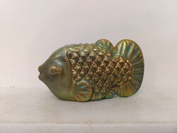 Antik zsolnay porcelán eozin hal 611 1433