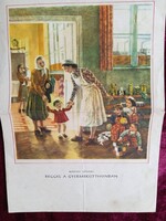 D205294 Dísztávirat - Lantai - Kocs - Monok - Reggel a gyermekotthonban -Mácsai  1950's