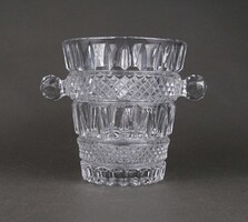 1U777 Old Thick-Walled Cut Glass Ice Bucket